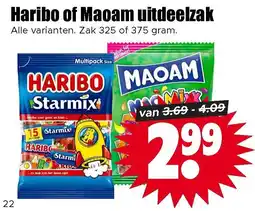 Dirk Haribo of Maoam Uitdeelzak aanbieding