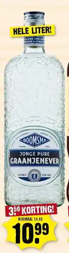 Dirk Boomsma Jonge Pure Graanjenever aanbieding