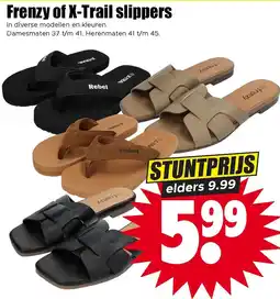Dirk Frenzy of X-trail slippers aanbieding