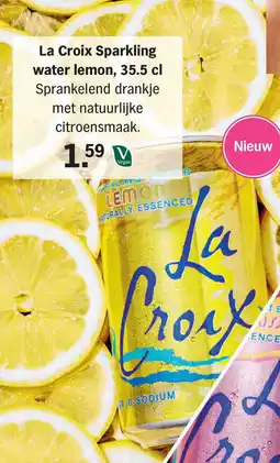 Albert Heijn La Croix Sparkling Water Lemon aanbieding