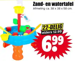 Dirk Zand en watertafel aanbieding