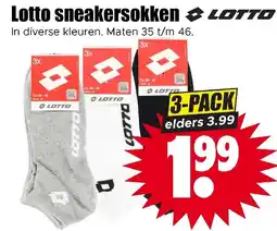 Dirk Lotto sneakersokken aanbieding