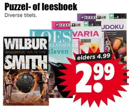 Dirk Puzzel of leesboek aanbieding