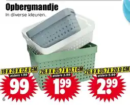 Dirk Opbergmandje aanbieding