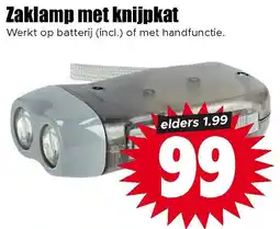 Dirk Zaklamp met knijpkat aanbieding