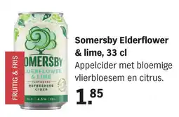 Albert Heijn Somersby Elderflower & Lime aanbieding