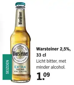Albert Heijn Warsteiner 2,5% aanbieding