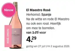 Albert Heijn El Maestro Rosé aanbieding
