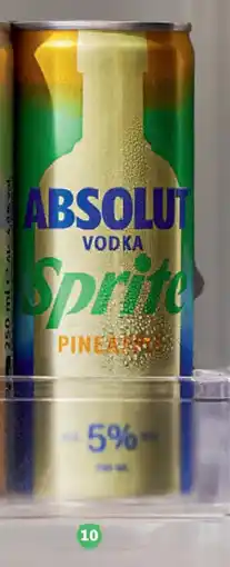 Albert Heijn Absolut Vodka Sprite Pineapple aanbieding