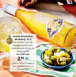 Albert Heijn Scarlet Passionfruit Alcoholvrij aanbieding