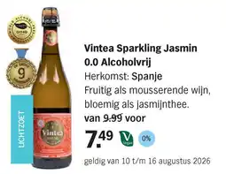 Albert Heijn Vintea Sparkling Jasmin 0.0 Alcoholvrij aanbieding