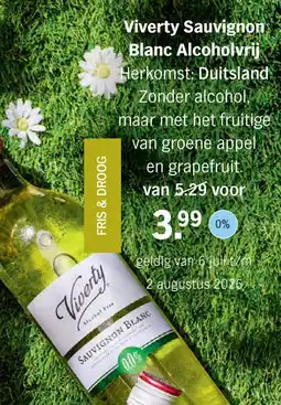 Albert Heijn Viverty Sauvignon Blanc Alcoholvrij aanbieding