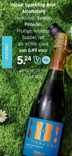 Albert Heijn ¡Hola! Sparkling Brut Alcoholvrij aanbieding