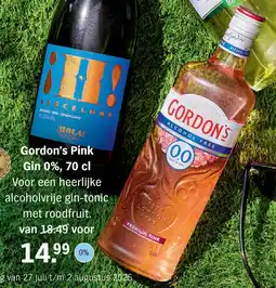 Albert Heijn Gordon's Pink Gin 0% aanbieding