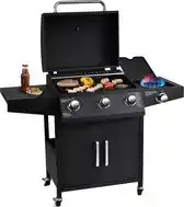 Bol.com MaxxGarden Gas barbecue - 3 branders - Incl. BBQ set aanbieding