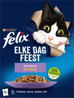 Dirk Felix Kattenvoer elke dag feest mix 12 stuks aanbieding