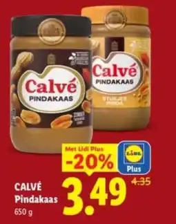 Lidl Calve Pindakaas aanbieding
