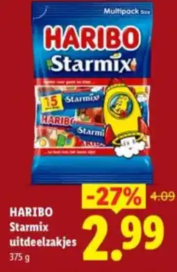 Lidl Haribo starmix uitdeelzakjes aanbieding