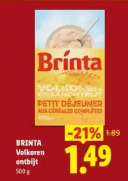 Lidl Brinta volkoren ontbijt aanbieding