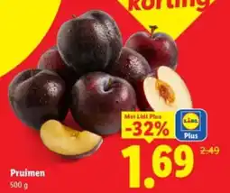 Lidl Pruimen aanbieding