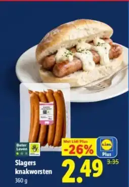 Lidl Slagers knakworsten aanbieding