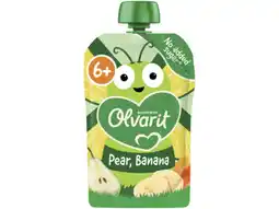 Hoogvliet Olvarit 6+ Maanden Knijpzakje Peer Banaan aanbieding