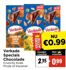Vomar Voordeelmarkt Verkade Specials Chocolade aanbieding