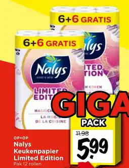 Vomar Voordeelmarkt Nalys Keukenpapier Limited Edition aanbieding