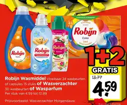 Vomar Voordeelmarkt Robijn Wasmiddel of wasverzachter of wasparfum aanbieding