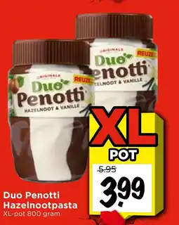 Vomar Voordeelmarkt Duo Penotti Hazelnootpasta aanbieding