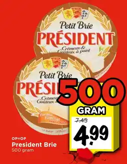 Vomar Voordeelmarkt President Brie aanbieding