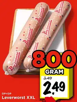 Vomar Voordeelmarkt Leverworst XXL aanbieding