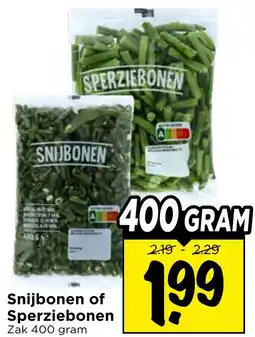 Vomar Voordeelmarkt Snijbonen of Sperziebonen aanbieding