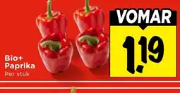 Vomar Voordeelmarkt Bio+ Paprika aanbieding