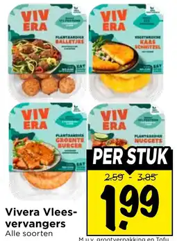 Vomar Voordeelmarkt Vivera Vleesvervangers aanbieding