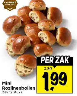 Vomar Voordeelmarkt Mini Rozijnenbollen aanbieding