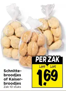 Vomar Voordeelmarkt Schnittebroodjes of Kaiserbroodjes aanbieding