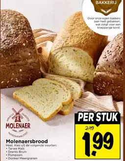 Vomar Voordeelmarkt Molenaersbrood aanbieding