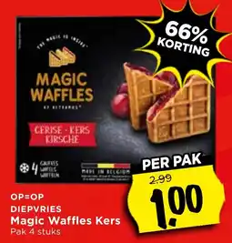 Vomar Voordeelmarkt Diepvries magic waffles kers aanbieding