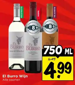 Vomar Voordeelmarkt El Burro Wijn aanbieding
