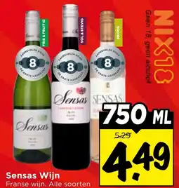 Vomar Voordeelmarkt Sensas Wijn aanbieding
