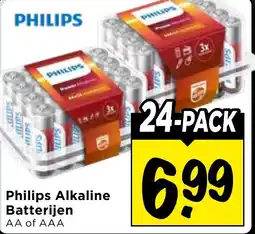 Vomar Voordeelmarkt Philips Alkaline Batterijen aanbieding