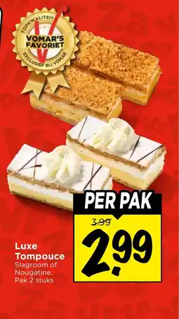 Vomar Voordeelmarkt Luxe Tompouce aanbieding