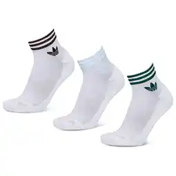 Foot Locker Adidas Ankle 3 Pack Sokken Unisex - Wit - Maat 43-45 - Katoen aanbieding