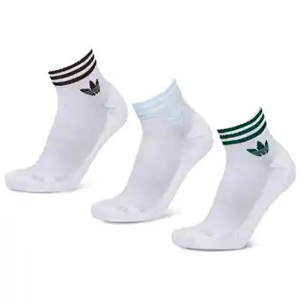 Foot Locker Adidas Ankle 3 Pack Sokken Unisex - Wit - Maat 43-45 - Katoen aanbieding
