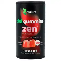 Holland & Barrett 1+1 gratis | Reakiro CBD Gummies Zen - 30 Gummies aanbieding