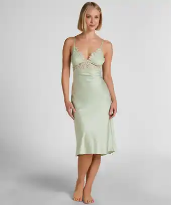 Hunkemoller Hunkemöller Slipdress Malou Groen aanbieding