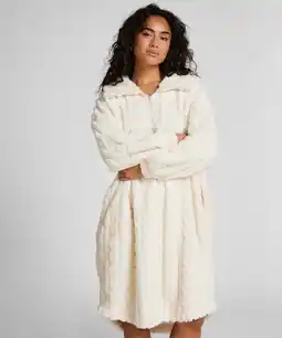 Hunkemoller Hunkemöller Poncho van Kabelgebreide Fleece Wit aanbieding