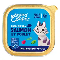 Zooplus 85g Edgard & Cooper Adult Graanvrije Paté zalm, kip - Paté pour chat aanbieding