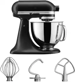 Coolblue KitchenAid Artisan Mixer 5KSM125EBM Mat Zwart aanbieding